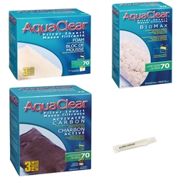 AquaClear 70 Power Filter Maintenance Inserts Package