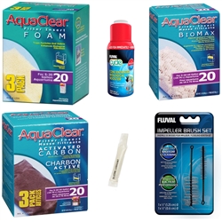 AquaClear 20 Power Filter Deluxe Maintenance Inserts Package