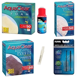 AquaClear 50 Power Filter Deluxe Maintenance Inserts Package