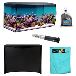 Fluval Sea Flex Black Saltwater Aquarium Kit, 32.5 Gallons