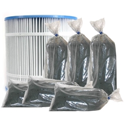 Ocean Clear Replacement Cartridge for 325 Filter & Replacement Carbon 6-Pack