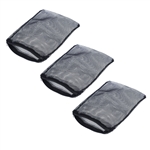 Inland Seas Black Mesh Media Bag w/Zipper 5.5" x 8" (3 Pack)