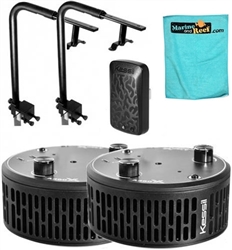 Kessil TWO A360X Tuna Sun LED Lights, WiFi Dongle, TWO Mounting Arms & Towel Package