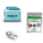 Mag-Float-35 Small Acrylic Aquarium Cleaner, Feeding Clip & Sea Veggies Package