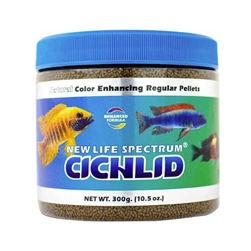 New Life Spectrum Cichlid, Regular Pellet, 1mm-1.5mm, 300 grams