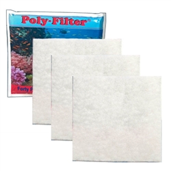 Poly-Bio-Marine Poly Filter Pad, 12" X 12" THREE PACK