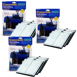 Penn-Plax Cascade 300 Power Filter Replacement Filter Cartridge 9-Pack (3X CPF5C3) Package