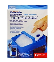 Cascade 700 1000 Canister Filter Replacement Bio-Floss 6-pack