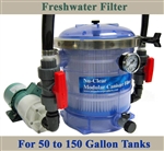 Freshwater 50 to 150 Gallon Tank Filter, Pump, & Plumbing Package