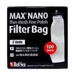 Red Sea Max Nano Replacement 100 Micron Thin-Mesh Fine Polish Filter Bag, 2 Pack (Red Sea Part # 40581)