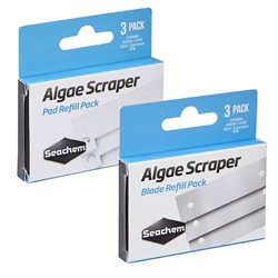 Seachem Algae Scraper Replacement Pad & Blade Refill 3-Pack Package