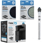 Seachem Tidal 75 Power Filter, Matrix Carbon, Zeolite & OASE HeatUp 200W Heater Freshwater Package