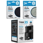 Seachem Tidal 35 Power Filter, Matrix Carbon & Zeolite Freshwater Package