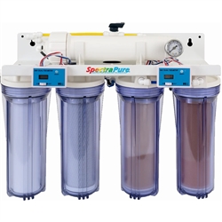 SpectraPure Line Pressure Reverse Osmosis/Deionization Two-Stage MaxCap Manual Flush 150 GPD System