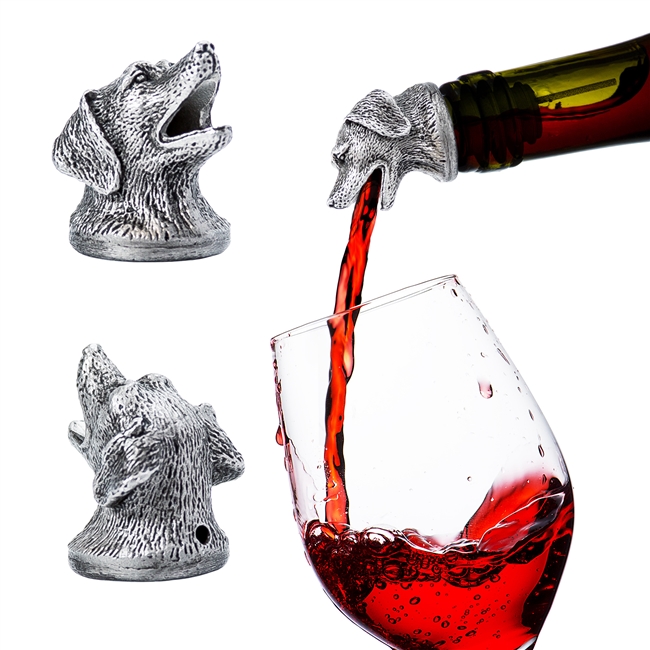 Stainless Steel Dog Wine Pourer and Aerator