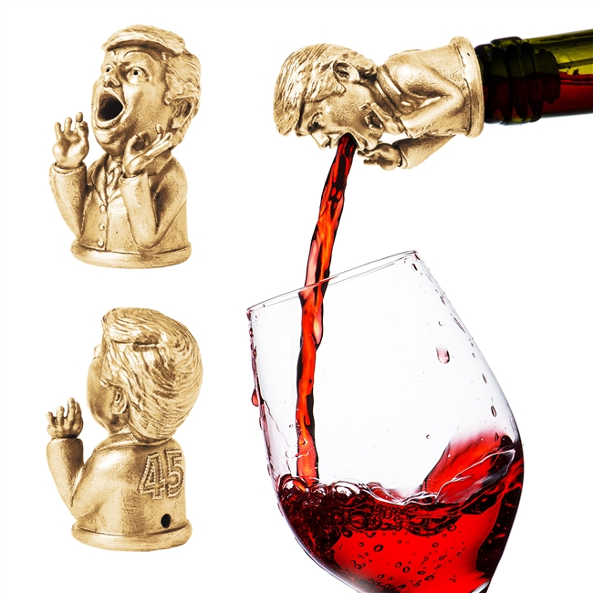Gold Plated Presidential Wine Pourer and Aerator