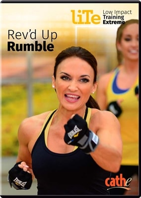 Cathe Friedrichs Rev'd Up Rumble LOw Impact Kickboxing DVD (from the LITE series)