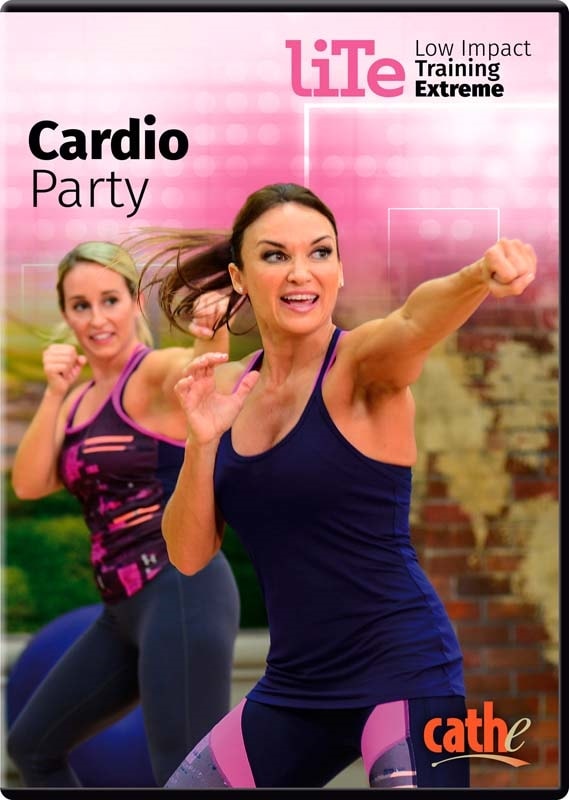 Cathe LITE Cardio Party Low Impact Workout DVD