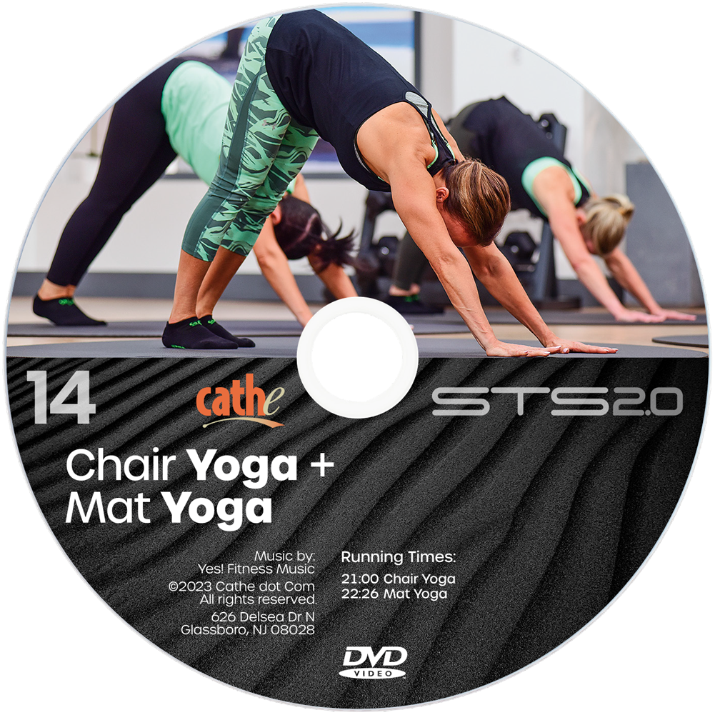 Cathe STS 2.0 Chair Yoga + Mat Yoga DVD