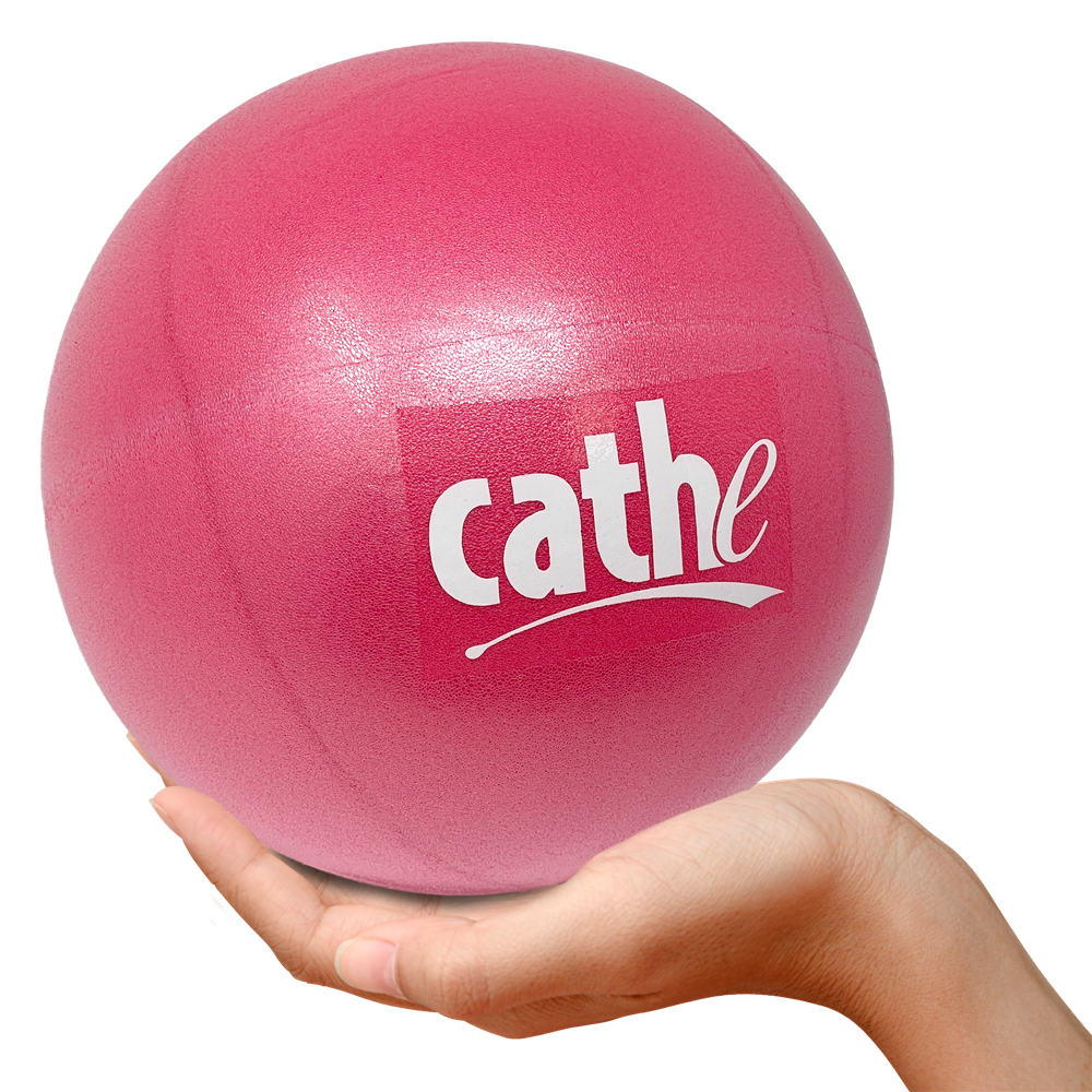 Cathe Friedrich coral small Mini Yoga Exercise Ball is for barre, yoga,  Pilates, and physical therapy