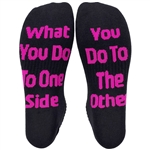 Cathe Says Training Sock -  What You Do To One Side You Do To The Other - black - medium