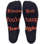Cathe Says Training Sock - I Know You're Tired But Jump Higher - black - medium