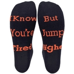 Cathe Says Training Sock - I Know You're Tired But Jump Higher - black - large