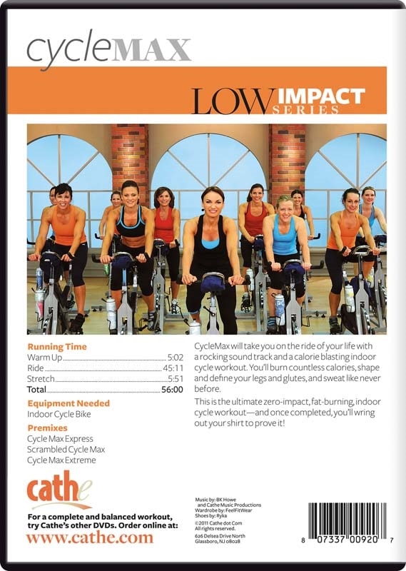 Cathe Friedrich low impact Cycle Max indoor cycling workout DVD