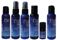 Certified Pure Organic Essential Oils | Facial Cleanser System | Tea Tree Creamy Cleanser, Tangerine Blast Toner, Silk Moisturizer, Rejuvenating Serum | Purify Skin Therapy