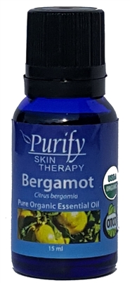 USDA Certified Organic Bergamot Essential Oil | 100% Pure Premium Grade | Purify Skin Therapy