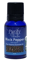 USDA Certified Organic Black Pepper Essential Oil | 100% Pure Premium Grade | Purify Skin Therapy