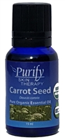 USDA Certified Organic Carrot Seed Essential Oil | 100% Pure Premium Grade | Purify Skin Therapy