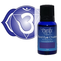 Chakra Third Eye Essential Oil Blend | Certified Pure Organic Essential Oil Blend | Purify Skin Therapy