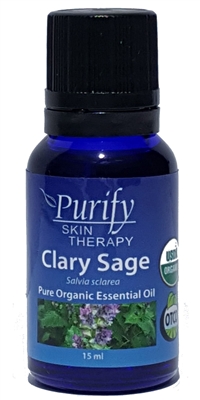 Clary Sage Essential Oil Blend | Certified Pure Organic Essential Oil Blend | Purify Skin Therapy