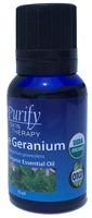 Certified Pure Premium Grade Geranium Essential Oil | USDA Certified | Purify Skin Therapy