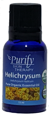 Certified Organic & Wildcrafted Premium Helichrysum Essential Oil | USDA Certified | Purify Skin Therapy