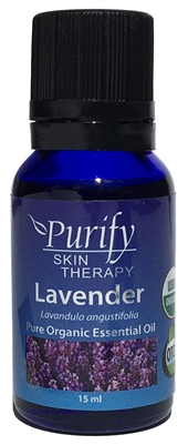 Certified Organic & Wildcrafted Premium Lavender Essential Oil by Purify Skin Therapy