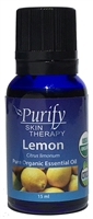 Certified Organic & Wildcrafted Premium Lemon Essential Oil | Purify Skin Therapy