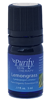 Certified Organic & Wildcrafted Premium Lemongrass Essential Oil by Purify Skin Therapy