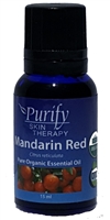 Certified Organic & Wildcrafted Premium Red Mandarin Essential Oil by Purify Skin Therapy