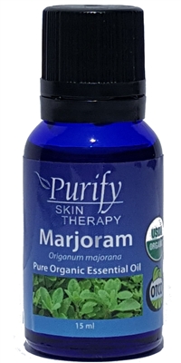 Certified Organic & Wildcrafted Premium Marjoram Essential Oil by Purify Skin Therapy