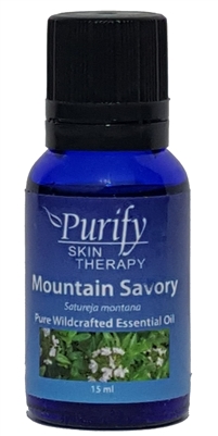 Certified Organic & Wildcrafted Premium Mountain Savory Essential Oil by Purify Skin Therapy