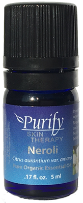 Certified Organic & Wildcrafted Premium Neroli Essential Oil by Purify Skin Therapy