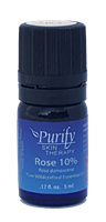 Certified Organic & Wildcrafted Premium Therapeutic Grade Rose Essential Oil with 100% Pure Premium Grade Jojoba Oil | Purify Skin Therapy