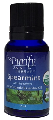 100% Pure Premium Grade, USDA Certified Organic Spearmint Essential Oil by Purify Skin Therapy