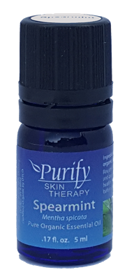 100% Pure Premium Grade, USDA Certified Organic Spearmint Essential Oil by Purify Skin Therapy