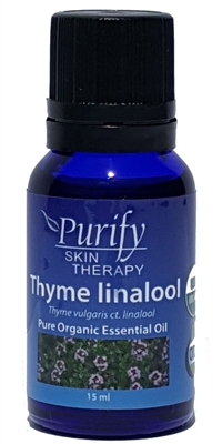 100% Pure Premium Grade, USDA Certified Organic Thyme ct. linalool Essential Oil by Purify Skin Therapy