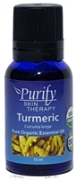 100% Pure Premium Grade, USDA Certified Organic Turmeric Essential Oil by Purify Skin Therapy