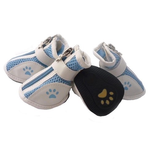 Summer Kixx Dog Boots by Barko Booties - Blue Protective Mesh and