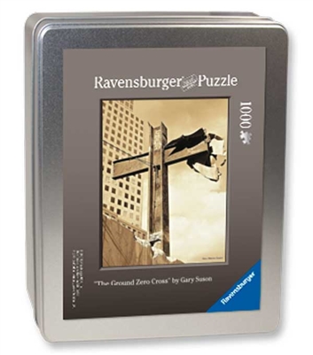 â€œThe World Trade Center Crossâ€ Puzzle<br/> 1000-Pieces in a Collectorâ€™s Tin<br/>  Final Size: 27 in. x 20 in.<br/>  Ravensburger Puzzles